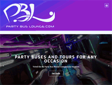 Tablet Screenshot of partybuslounge.com